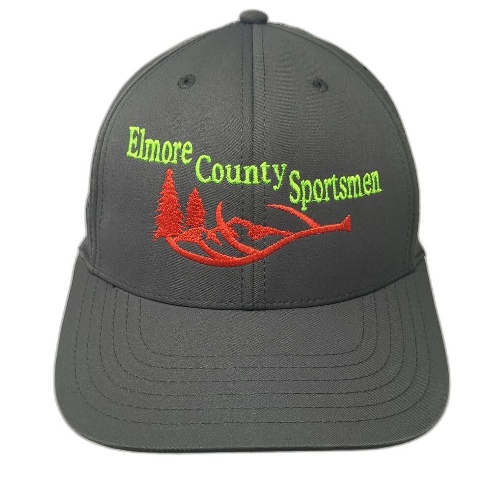 OTTO Trucker Hat Green One Size Perforated Snapback Elmore County Sportsmen